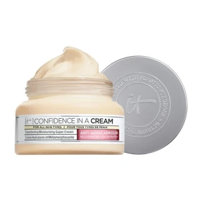 Immagine di IT Cosmetics, Confidence In A Cream Supercharged, Crème Hydratante, Anti Âge &amp; Métamorphosante, Enrichie en Niacinamide, Pour Tous Types de Peau, 120ml