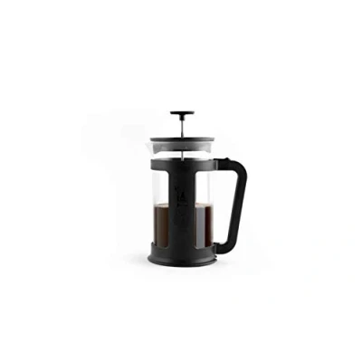 Immagine di Bialetti Coffee, Pressofiltro French Press per caffè o tè, Contenitore in Vetro Borosilicato, Lavabile lavastoviglie, 1 litro 34 Oz (8 Tazze), Nero, Smart Black