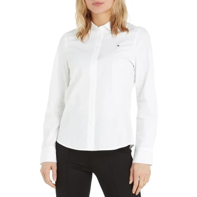 Immagine di Tommy Hilfiger Organic CO Regular FIT Camicia weiss, Donna, Taglia: 38, Weiss