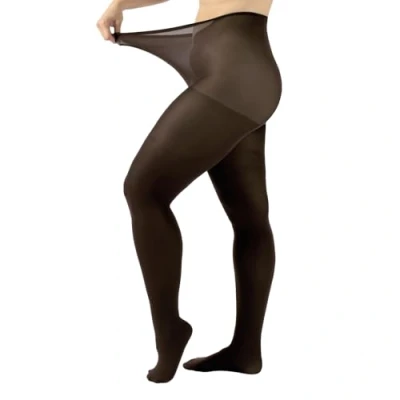 Immagine di CALZITALY Collant Opaco Curvy Taglie Forti, L, XL, 2XL, 3XL, 4XL, 60 DEN, Made in Italy (4XL, Noce)