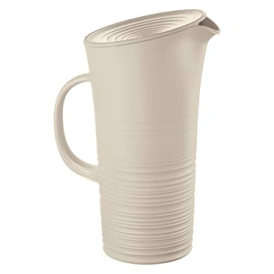 Immagine di Guzzini Tierra Caraffa con Coperchio, Post Consumed Recycled Poliestereastic, Argilla, 01