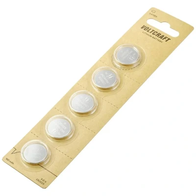 Immagine di VOLTCRAFT Batteria a bottone CR 2025 3 V 5 pz. 160 mAh Litio LM2025