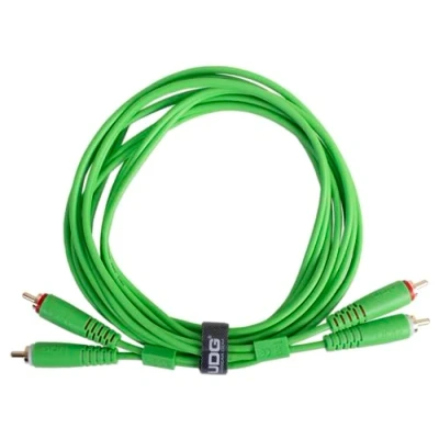 Immagine di UDG Set di cavi audio RCA Verde Dritto 1,5m