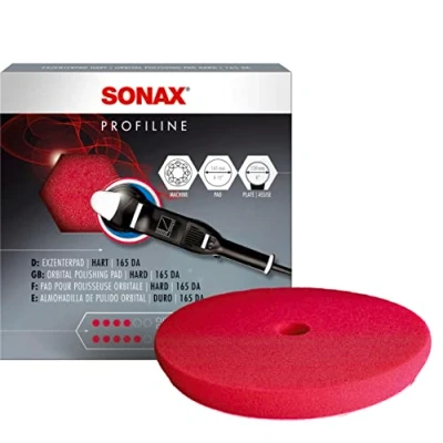 Immagine di SONAX Cuscinetto Eccentrico Duro 165 da (1 pezzo) spugna lucidante per macchine eccentrici con grande piastra di supporto 150 mm Art. N. 04934410