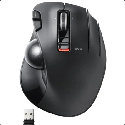 Immagine di ELECOM wireless track ball mouse 6 button height of the tilt function grip black M XT3DRBK