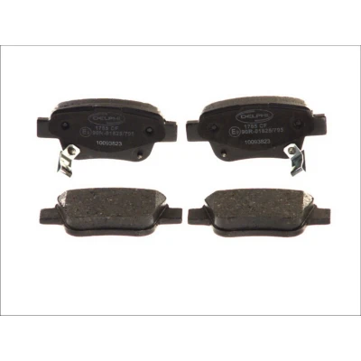 Immagine di DELPHI LP1785 Kit pastiglie freno con segnalatore acustico usura lamierino anticigolío senza accessori TOYOTA: Avensis II Hatchback, Corolla Verso