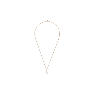 Immagine di amor Collana con Ciondolo da Donna in Argento 925, zirconi sintetici, perle di cera, 45 cm, colore rosa, Fornita confezione regalo per gioielli