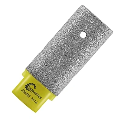 Immagine di Fresa Diamantata 25mm per Allargamento Sagomatura Rifilatura di Fori Esistenti in Piastrelle Porcellana Ceramica Marmo Granito Pietra Artificiale M14 Filettatura SANLEETEK