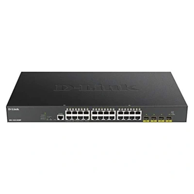 Immagine di D Link DGS 1250 28 Porte Gigabit Smart Managed PoE Switch con 10G Uplinks, Nero