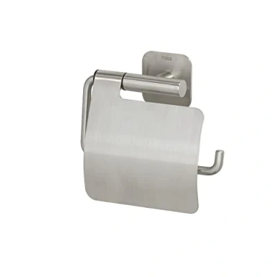 Immagine di Tiger Colar Portarotolo con Coperchio, Acciaio Inox Spazzolato, Regolare