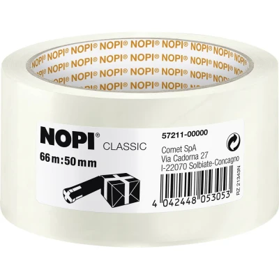 Immagine di NOPI nastro da pacchi Classic PP/ 57211 00000 00, trasparente, B50xL66m