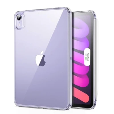 Immagine di ESR Cover per iPad Mini 7a/6a Generazione (2024/2021), Sottile e Leggera, Protezione da Urti Cadute, Resistente All&#039;ingiallimento, Retro Rigido, Supporta Pencil Pro/USB C, Serie Classic, Trasparente