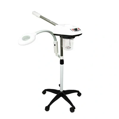 Immagine di Sanqiao 2 in 1 Vapore Facciale con 5X LED Ingrandimento Lampada Steameing Macchina Vaporizzatore Salone terme Pelle bellezza attrezzatura