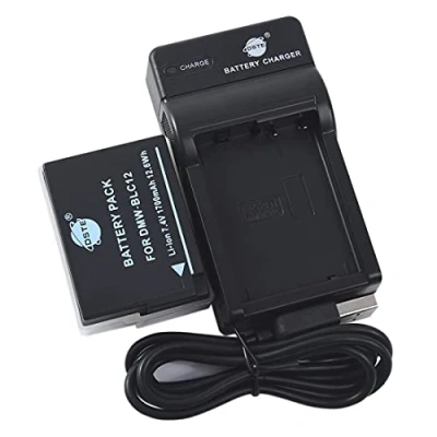 Immagine di DSTE DMW BLC12 batteria agli ioni di litio e caricabatterie micro USB compatibile con Panasonic BP DC12, Sigma 51, V LUX4, DMC GX8 G85 G7 FZ2000 FZ2500 FZ1000 FZ200 FZ300, Leica Q Camera