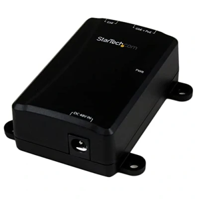 Immagine di StarTech.com Iniettore Gigabit PoE+ ad 1 porta, 802.3at e 802.3af, Montabile a Parete
