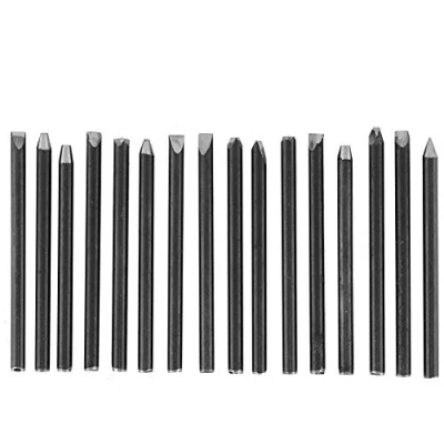 Immagine di Scalpello Professionale In Metallo Per Gioielli, Incudine Gioielli Utensili Scalpelli Elaborazione Di Strumenti Intaglio Modellistica E Nella Lavorazione(16Pcs)