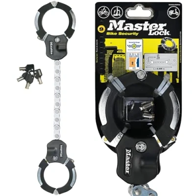 Immagine di Master Lock 8290EURDPRO Lucchetto per telaio Nero, Argento a chiave
