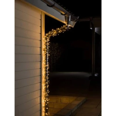 Immagine di Konstsmide 3614 800 Micro catena luminosa esterno ERP: G (A G) rete elettrica Numero di lampadine 80 LED (monocolore) Ambra Lunghezza illuminata: 13.4 m