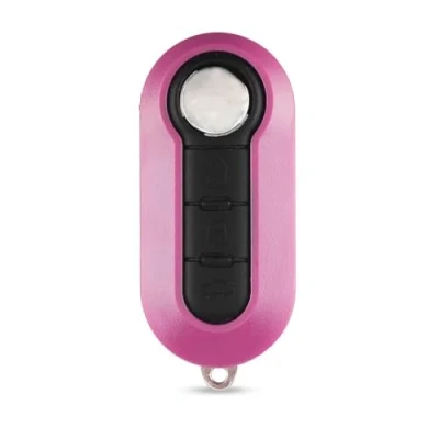 Immagine di Energy01 Guscio chiave per auto, compatibile con Fiat 500, 500 L, Bravo, Doblo, Panda, Punto, Stilo, Lancia &amp; Iveco Daily telecomando 3 pulsanti lama modello SIP22 (Colore Rosa