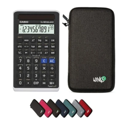 Immagine di CALCUSO Pacchetto Base grigio scuro con Calcolatrice Casio fx 82 Solar II