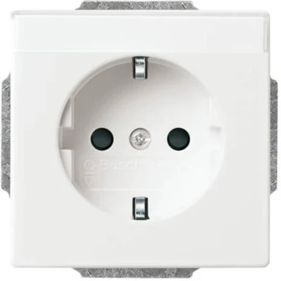 Immagine di Busch Jaeger, Presa di corrente, 4011395996256 corrente tipo F Bianco (2011 0 3727)