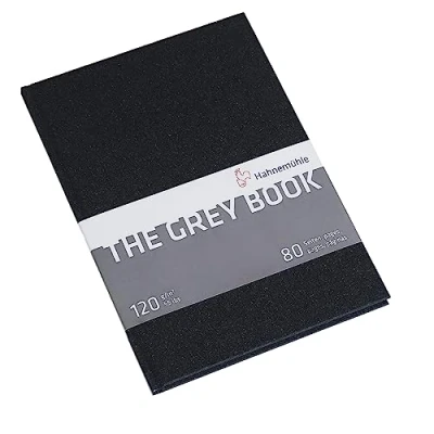 Immagine di Hahnemuhle : The Grey Book Sketchbook 120 gsm 40 fogli A5, Grigio chiaro