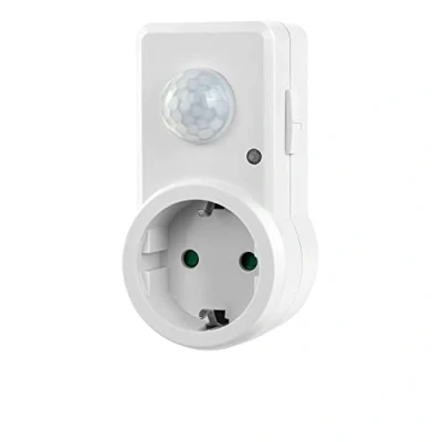 Immagine di Conecto Rilevatore di movimento a infrarossi, per prese, angolo rilevamento 120, installazione interna, IP20, bianco SA CC50212 W (presa tedesca)