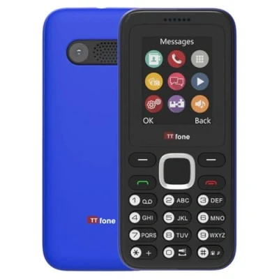 Immagine di TTfone TT150 Telefono Cellulare Semplice Sbloccato con Bluetooth, Batteria a Lunga Durata, Doppia SIM Fotocamera e Gioco, Facile da Usare, Resistente Leggero (Blue)