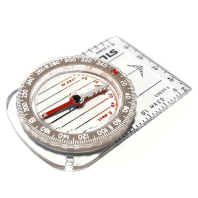 Immagine di Bussola Silva Outdoor Classic Bambini e Principianti Piccola Scale Metriche 1:25k 1:50k Capsula Rotante Trekking ed Escursionismo Mini per