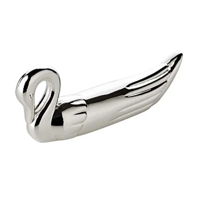Immagine di Edzard set da 6 coltelli Cigno con ceppo lunghezza 7 cm, argento pregiato placcato