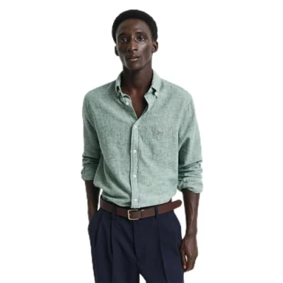 Immagine di GANT Regular FIT Camicia, Uomo, Taglia: XL, Green