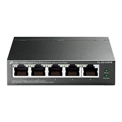 Immagine di SWITCH TP LINK EASY SMART 5 PORTE 4 POE