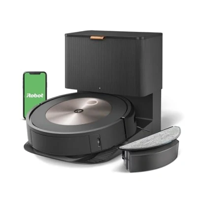 Immagine di iRobot Roomba Combo j5+, Robot Aspirapolvere Lavapavimenti, Base Autosvuotante, Mappatura Intelligente, Wi Fi, Rilevamento Ostacoli, 2 Spazzole Multi Superficie, App e Assistente Vocale, Bronzo