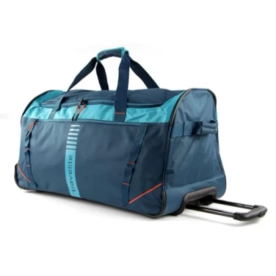Immagine di travelite Trolley da Viaggio a 2 Ruote Dimensione L, Serie di Valigie Basics Active: Morbida Borsa con dal Design Fresco, 71 cm, 86 L