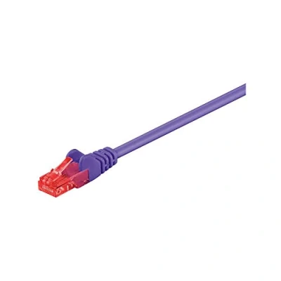 Immagine di Goobay 95597 CAT 6 Cavo Patch di Rete, U/UTP, Viola, 1.5m Lunghezza