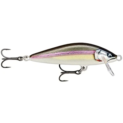 Immagine di Rapala Esca da Pesca Artificiale Spinning Countdown Elite in Balsa per Acqua Dolce Affondante Profondità di Nuoto 1,2m 7,5cm / 10g Prodotta Estonia Gilded Wakasagi