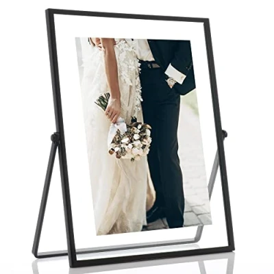 Immagine di Lawrence Frames Cavalletto in metallo con cornice galleggiante, 12,7 x 17,8