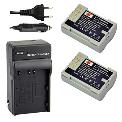 Immagine di DSTE 2 pacco Ricambio Batteria + DC11E Caricabatteria per Olympus BLM 5 E1 E5 E3 E300 E330 E500 E510 E520 C 8080 7070 5060 como PS BLM5