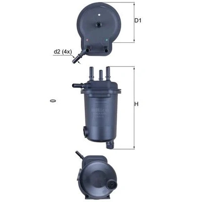 Immagine di MAHLE ORIGINAL KL 600D Filtro Carburante per condotti/circuiti 8 8,0 RENAULT: CLIO 2, Kangoo I, I Express, SUZUKI: Jimny SUV