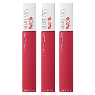 Immagine di Maybelline New York SuperStay Matte Ink Tinta Labbra Risultato Coprente e Uniforme Effetto Durata Circa 16h Colore 80 Ruler 3 Cosmetici