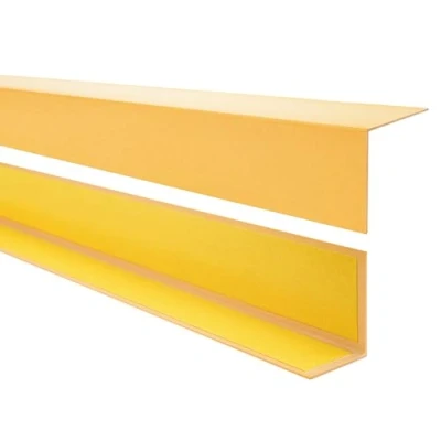 Immagine di Quest Profilo angolare in PVC plastica, autoadesivo, paraspigoli, listello angolare, 20 x 10 mm, 150 cm, oro