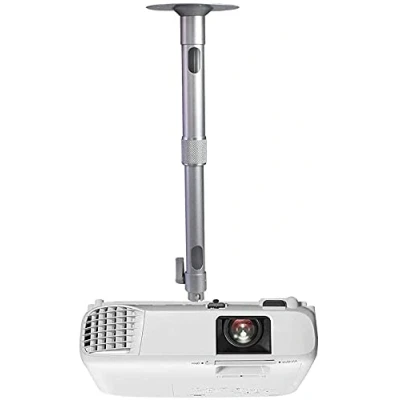 Immagine di Drsn Mini Supporto per Proiettore Soffitto o Parete, 35 60cm Altezza Regolabile 4kg Capacità di Carico Rotazione a 360 Angolo Inclinazione 135 Lega Alluminio, Proiettori/CCTV