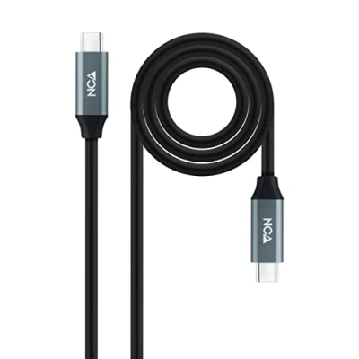 Immagine di NANOCABLE 10.01.4300 Cavo USB 3.2 Gen2x2 20Gbps 5A/100W 4K/60Hz C/M C/M, colore nero, 0,5 m