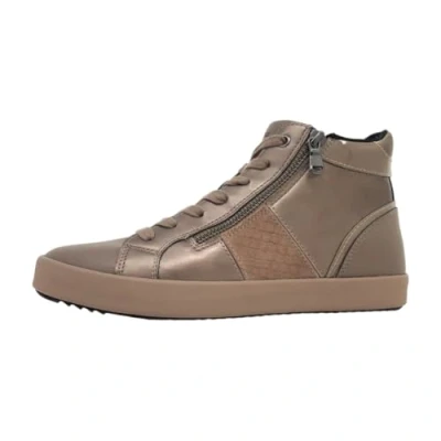 Immagine di Geox Blomiee Sneakers alte, Donna, Taglia: 41, Dark taupe pelle e finta