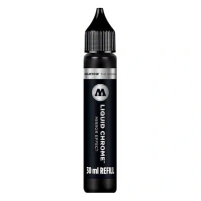 Immagine di Molotow Refill Liquid Chrome, Ricarica di inchiostro liquido cromato, 30 ml, Argento