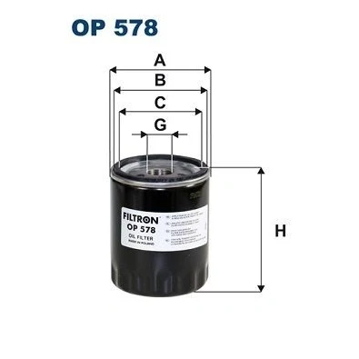 Immagine di FILTRON OP 578 Filtro olio 3/4 16 UNF con una valvola blocco arretramento ad avvitamento FIAT: Panda I Hatchback, 127 Hatchback