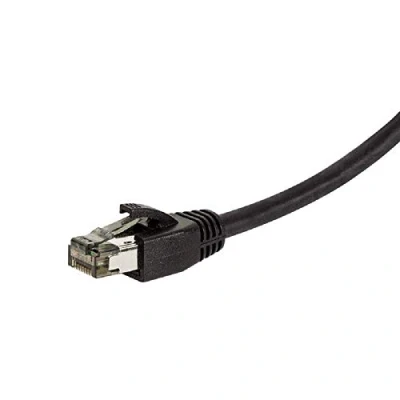 Immagine di LogiLink CQ8023S RJ45 cavo di rete, patch CAT 8.1 S/FTP 0.50 m Nero Privo alogeni 1 pz.