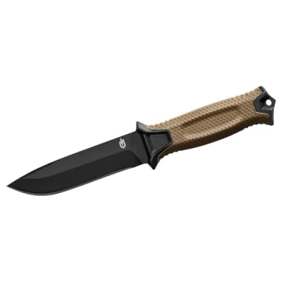 Immagine di Gerber Coltello a lama liscia con fodero, Lunghezza lama: 12,2 cm, Strongarm Fixed Blade Survival Knife, Coyote, 31 003615