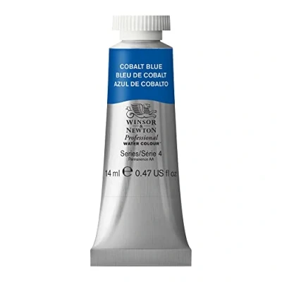 Immagine di Winsor &amp; Newton 8840515 Professional Vernici ad acquerello, vivaci e resistenti alla luce, pigmenti per artisti nella concentrazione più forte, tubo da 14 ml, Blu Di Cobalto ROW
