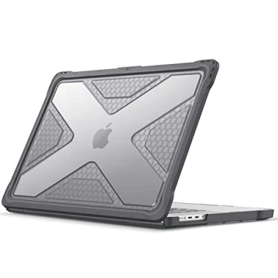 Immagine di FINTIE Custodia Compatibile con MacBook Pro 16&quot; (2023 2021 Versione) A2991 A2780 A2485 M3 M2 M1 Pro/Max Antiurto Robusto Case Bordo in TPU Cover 16&quot;, Grigio